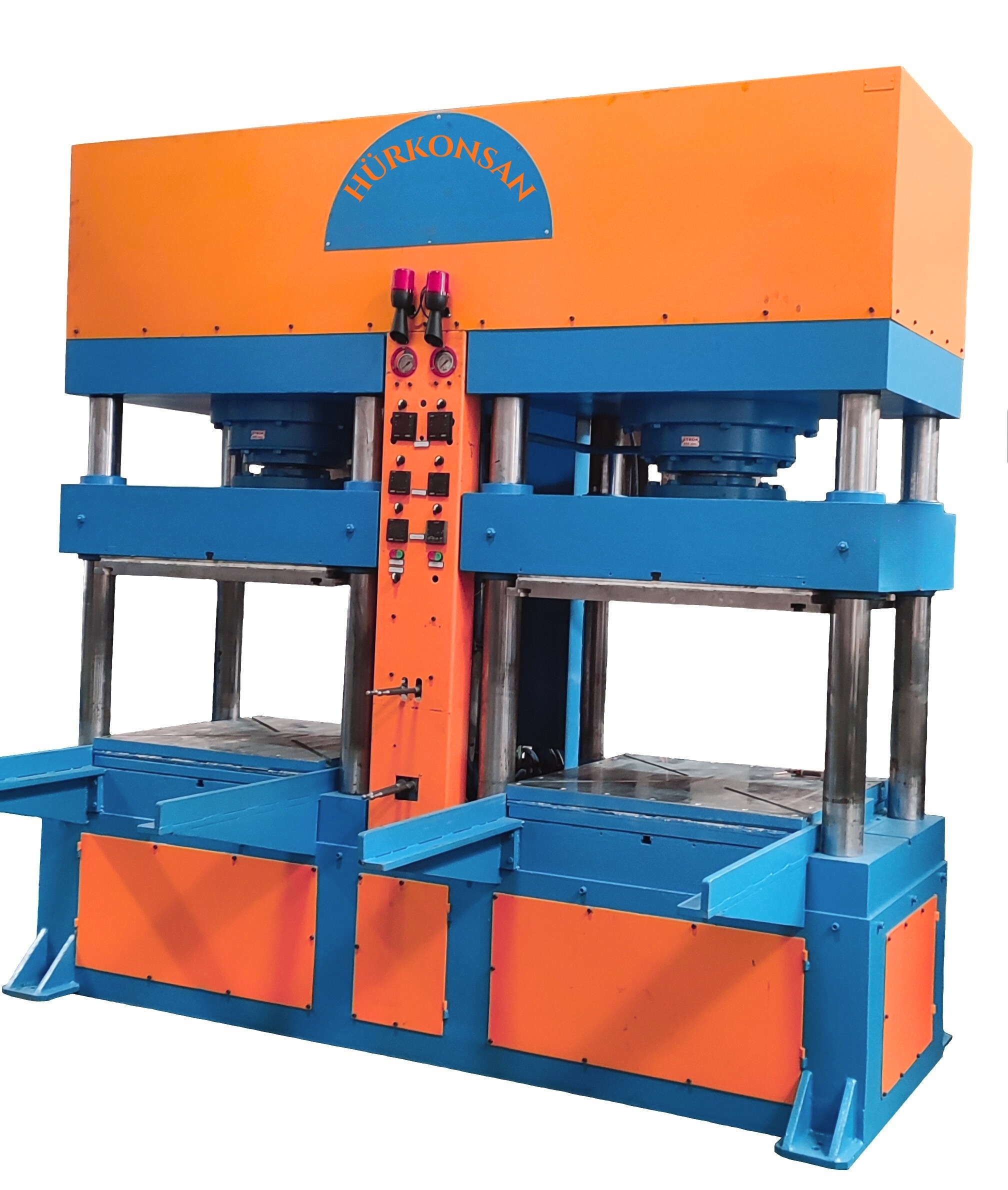 Double Station Rubber Hot Baking Press with Column