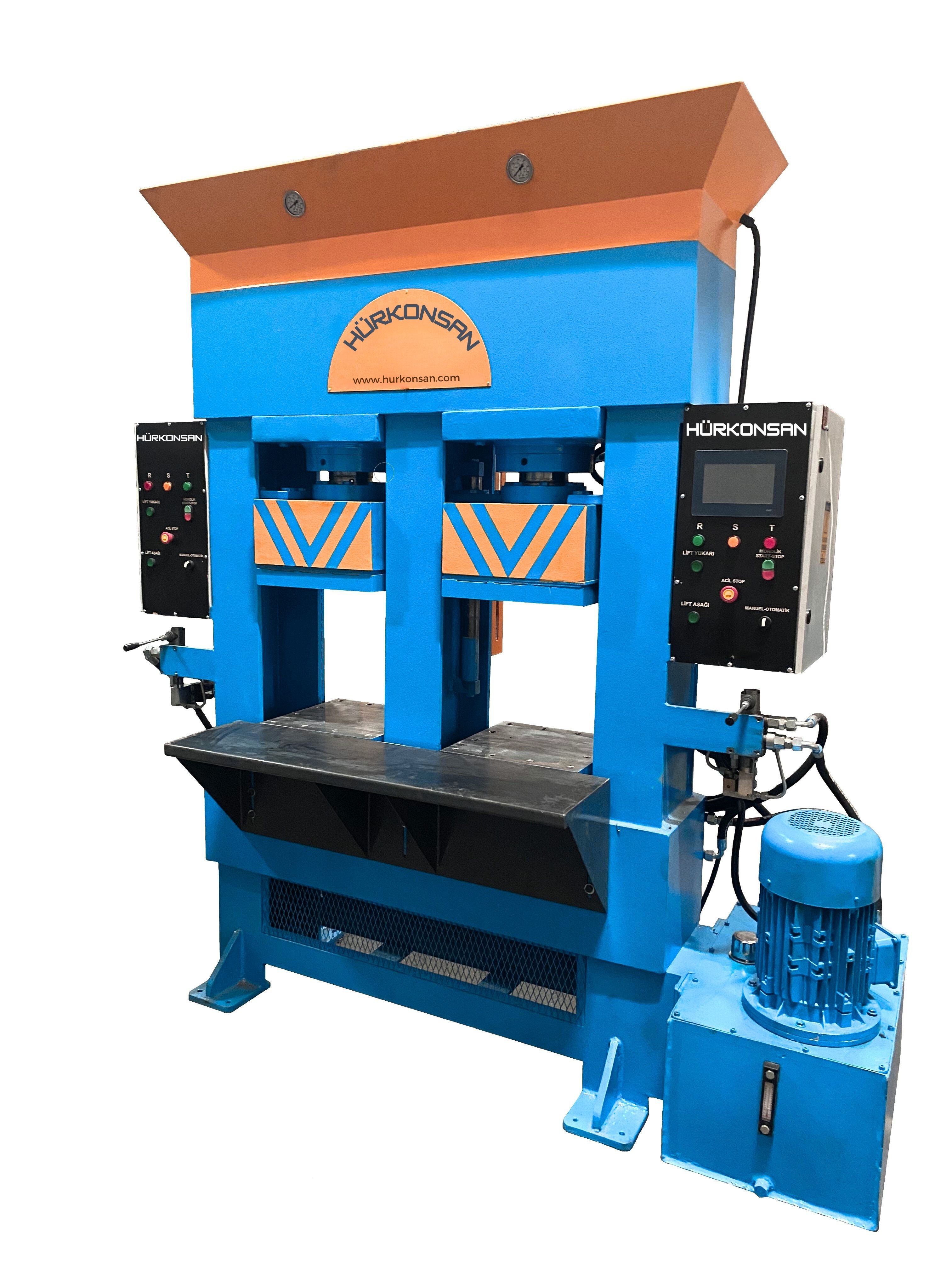 H Type Double Station Rubber Baking Press